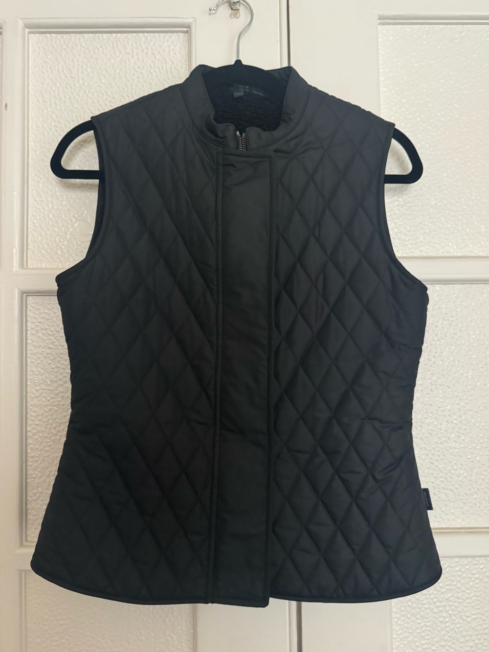 Excellent Belstaff Black Quilted Sleeveless Westwell Gillet Vest size EU IT40
